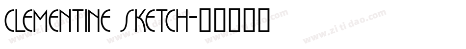 clementine sketch字体转换